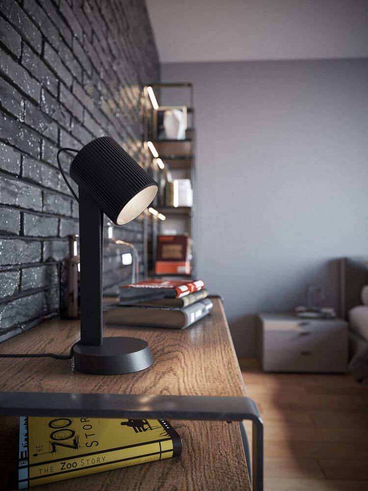 Pöytävalaisin Sessak Jaxon musta