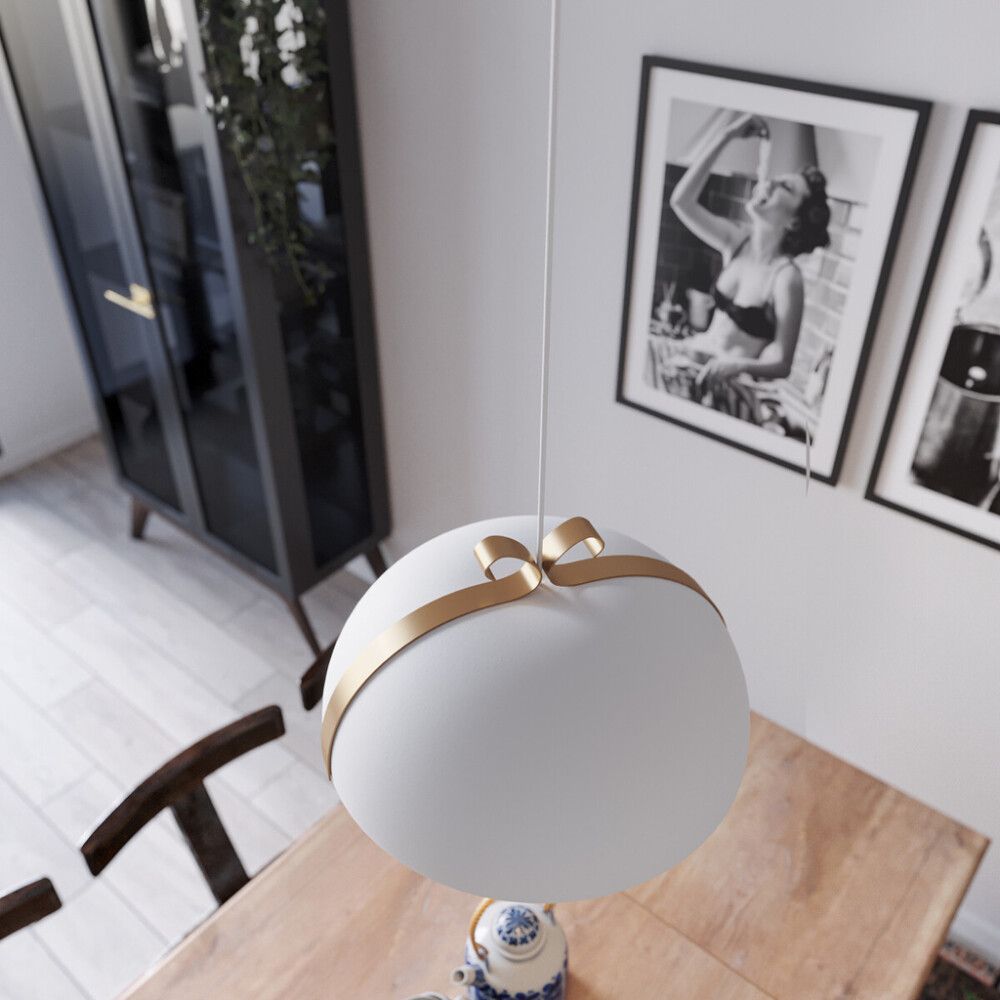 Riippuvalaisin Sessak Rusetti 40 cm Valkoinen