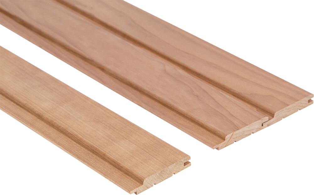 Saunapaneeli Thermory lämpökäsitelty haapa STP 15 x 90 mm 6 kpl, eri pituuksia 2100 mm