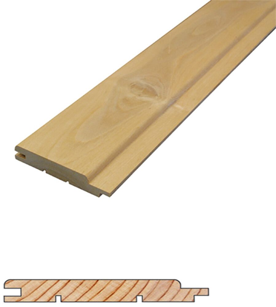 Saunapaneeli Thermory tervaleppä STP 15 x 90 mm B-laatu (per metri)