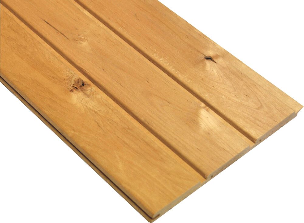 Saunapaneeli Thermory tervaleppä STP 15 x 90 mm B-laatu (per metri)