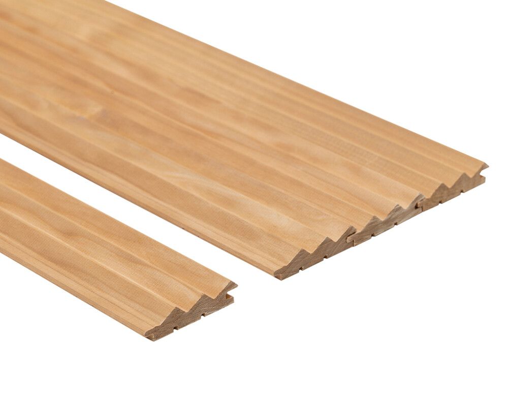 Saunapaneeli Thermory VIRE STP lämpöhaapa 15 x 69 mm, eri pituuksia