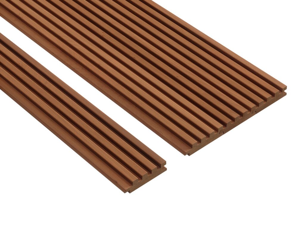 Saunapaneeli Thermory KYTE-S lämpökäsitelty leppä tumma, eri pituuksia 1500 mm