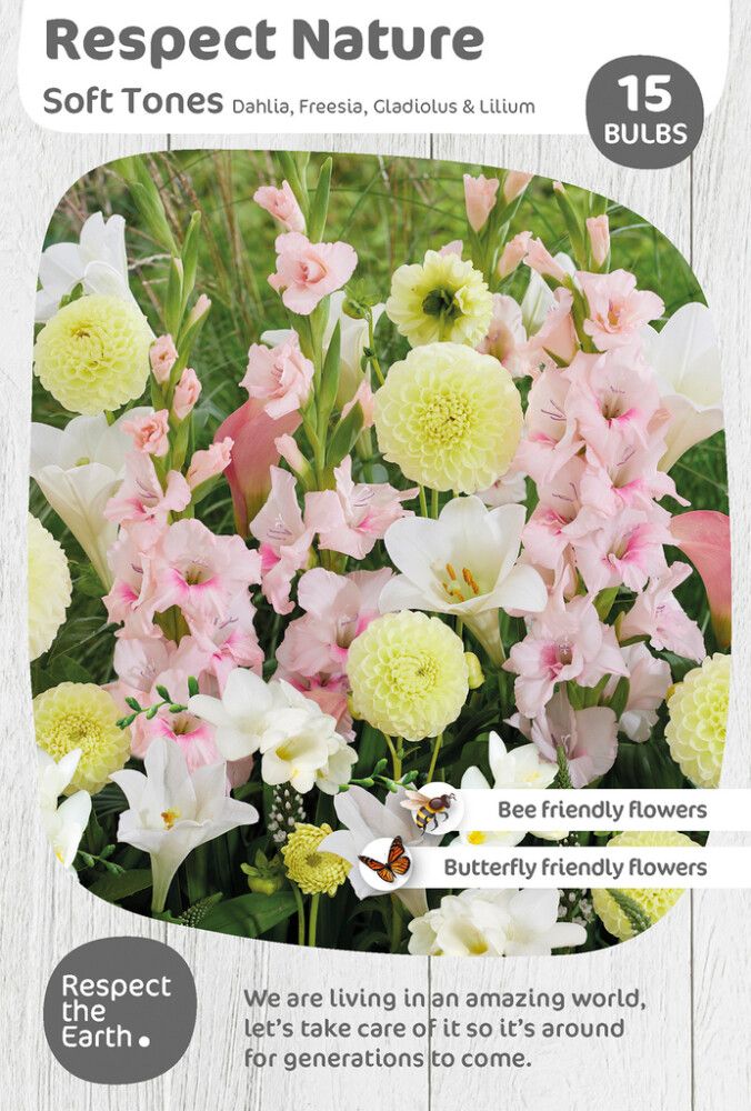 Kevätkukkasipuli Kapiteyn Respect Nature Soft Tones 15 kpl