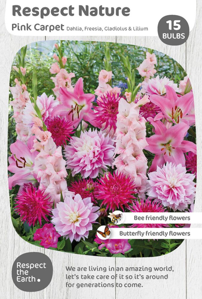 Kevätkukkasipuli Kapiteyn Respect Nature Pink Carpet 15 kpl