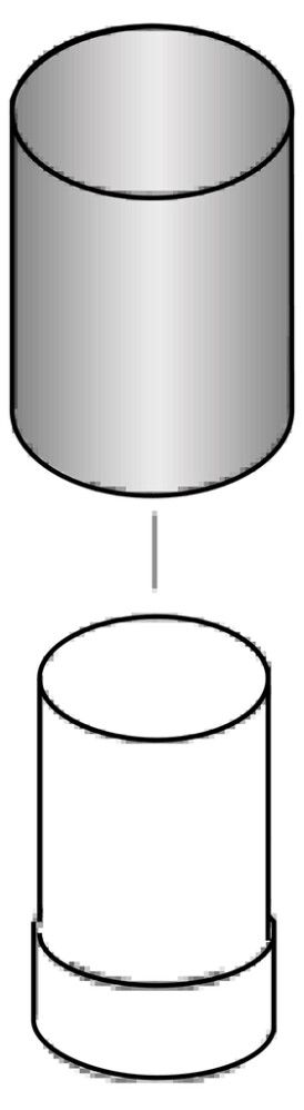 Kiiltävä savuputkensuoja Harvia WZ020130