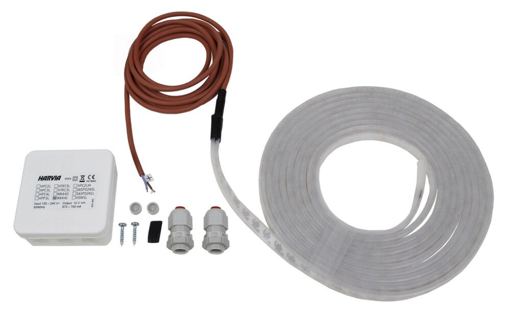 LED-valonauha saunakäyttöön Harvia 5 m