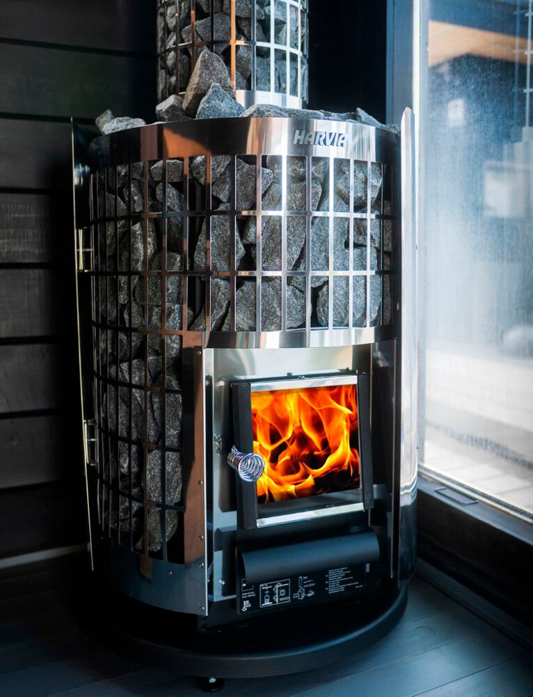 Tulisijan suoja-alusta Harvia musta Ø 62,4 cm