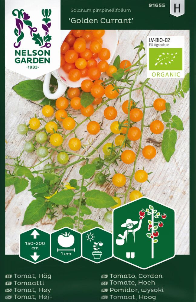 Viinimarjatomaatti Nelson Garden Golden Currant Luomu