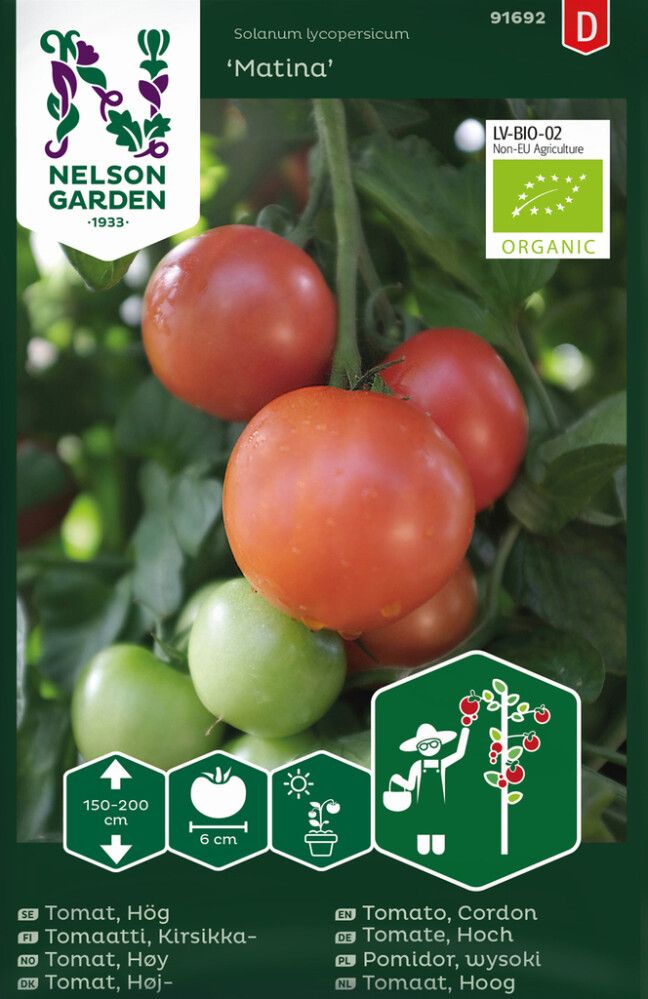 Kasvihuonetomaatti Nelson Garden Matina Luomu