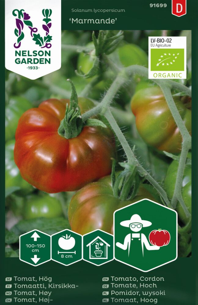 Pihvitomaatti Nelson Garden Marmande Luomu