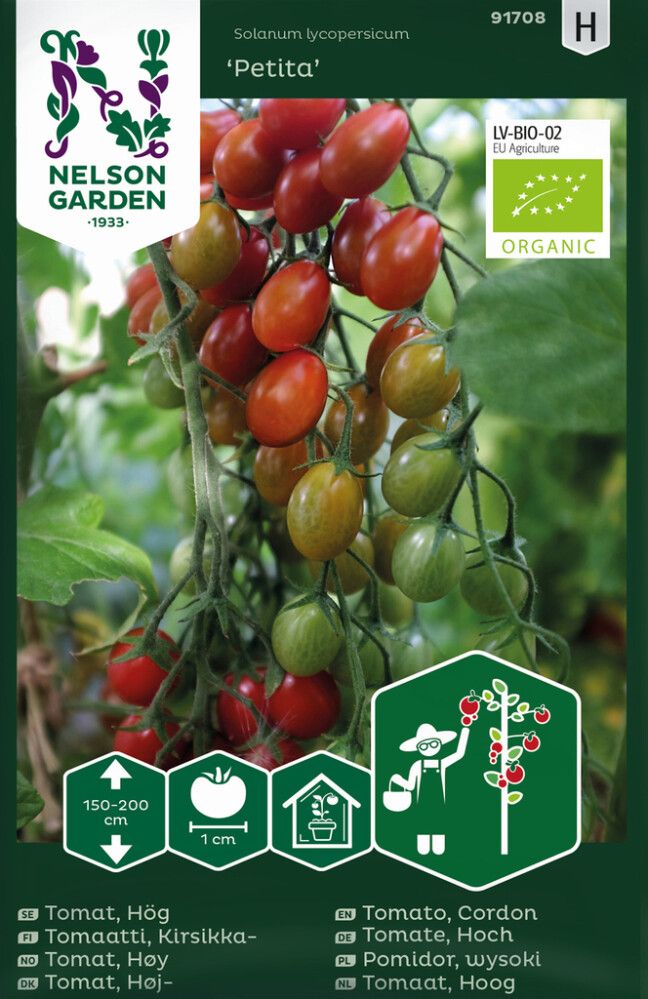 Viinimarjatomaatti Nelson Garden Petita Luomu