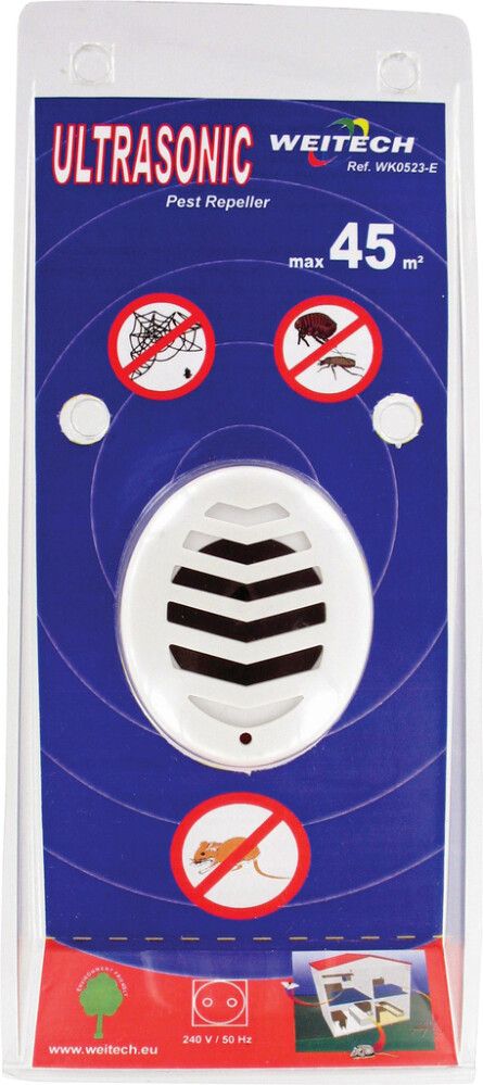 Hiiri- ja hyönteiskarkotin Weitech 45 m²