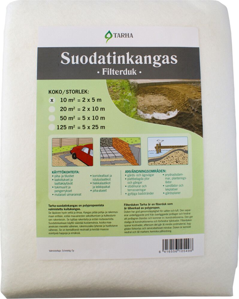 Suodatinkangas 10 m²