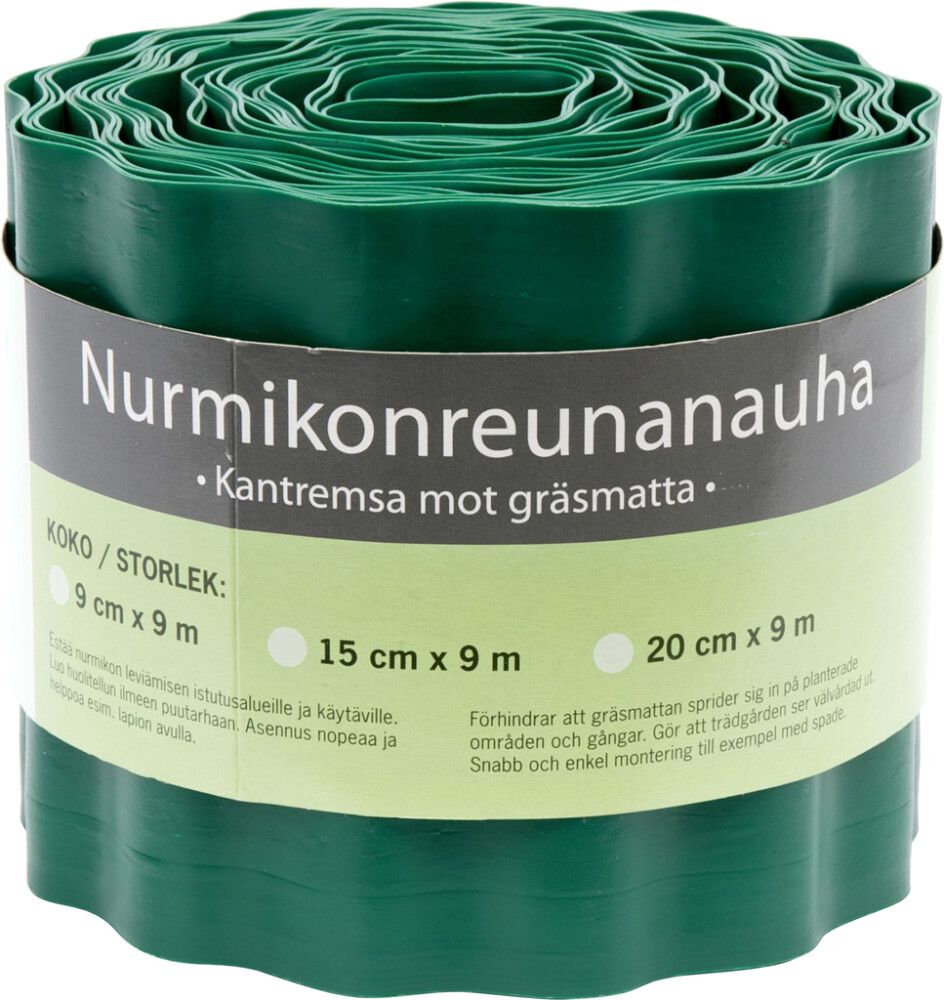 Nurmikonreunanauha 9 x 900 cm vihreä