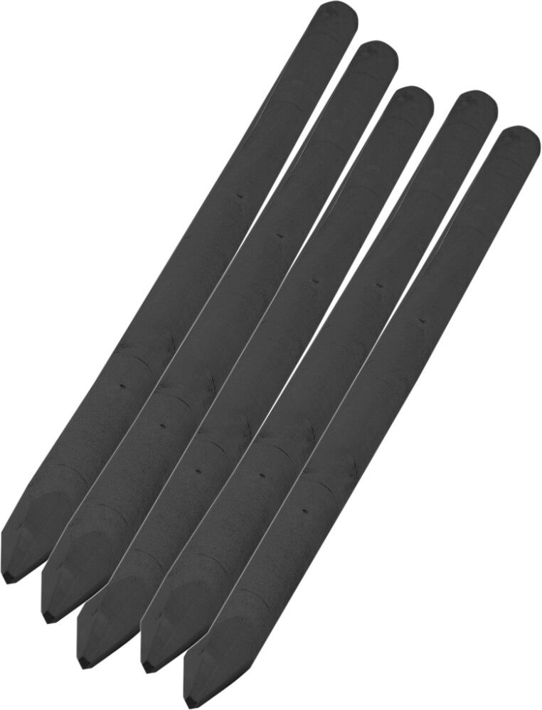 Aitatolppa 50 mm musta 200 cm