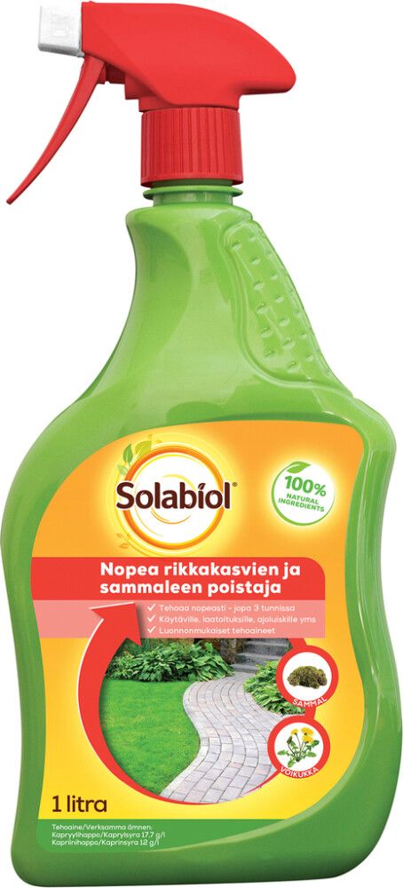 Rikkakasvien- ja sammaleenpoistaja Solabiol 1 l