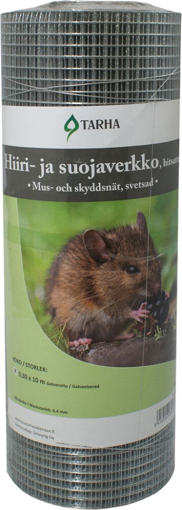 Hiiriverkko galvanoitu 0,3 x 10 m