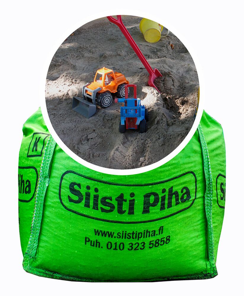 Hiekkalaatikkohiekka Siisti Piha 0 - 4 mm Suursäkki 1000 kg
