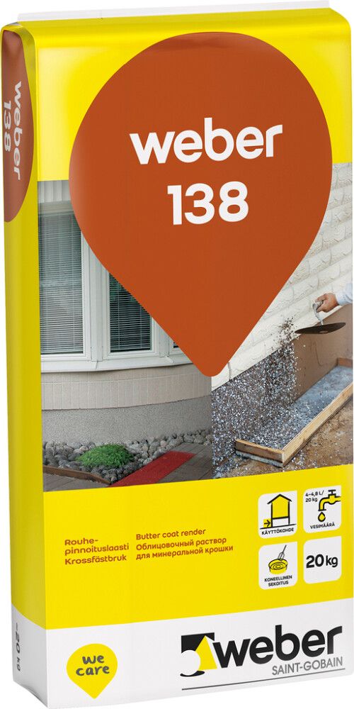 Rouhepinnoituslaasti Weber 138 Punainen 20 kg