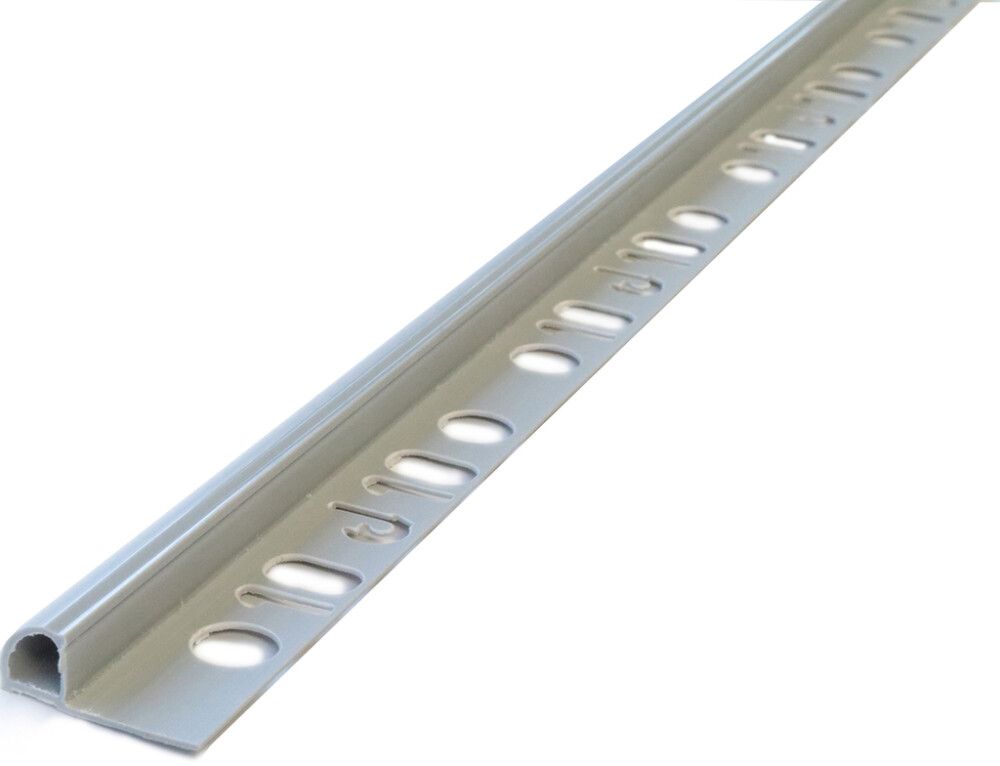 Laattalista Dione 250 cm pvc 10 mm vaaleanharmaa