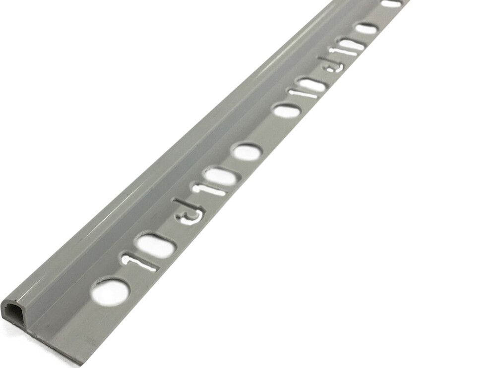 Laattalista Dione 250 cm pvc 10 mm harmaa