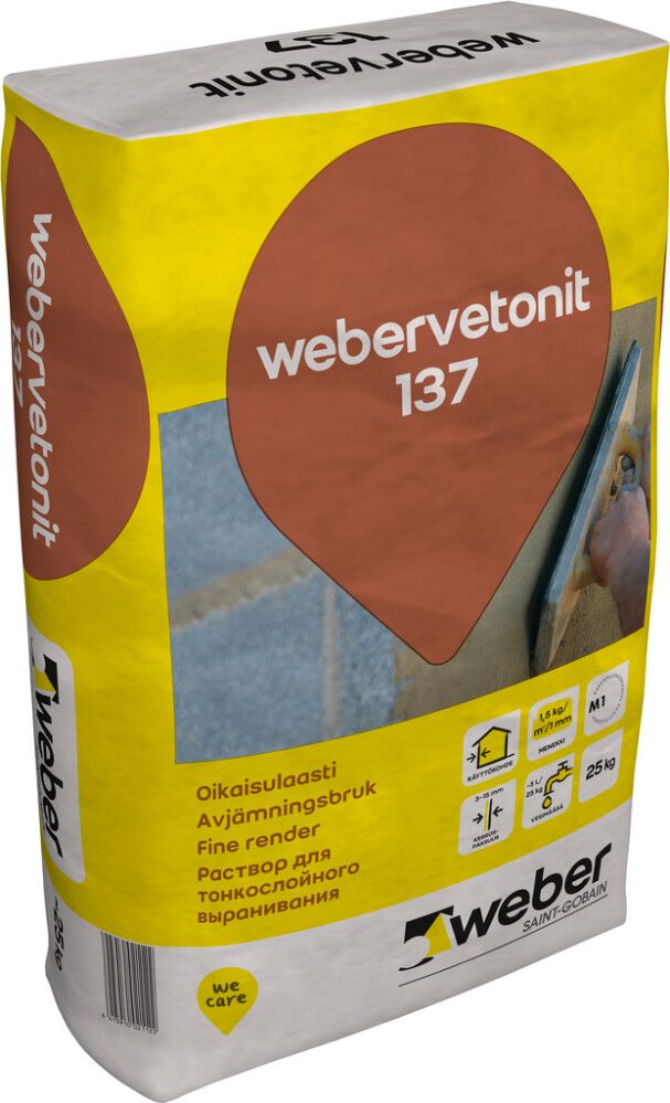 Oikaisulaasti Weber.Vetonit 137 25 kg