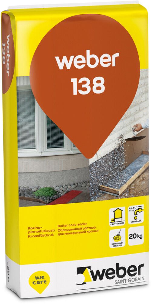 Rouhepinnoituslaasti Weber.Vetonit 138 tummanharmaa 20 kg