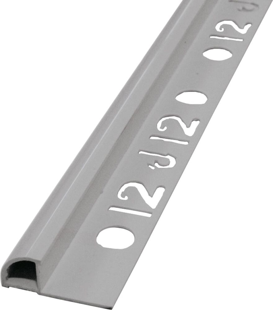 Laattalista Dione 250 cm pvc 12 mm harmaa