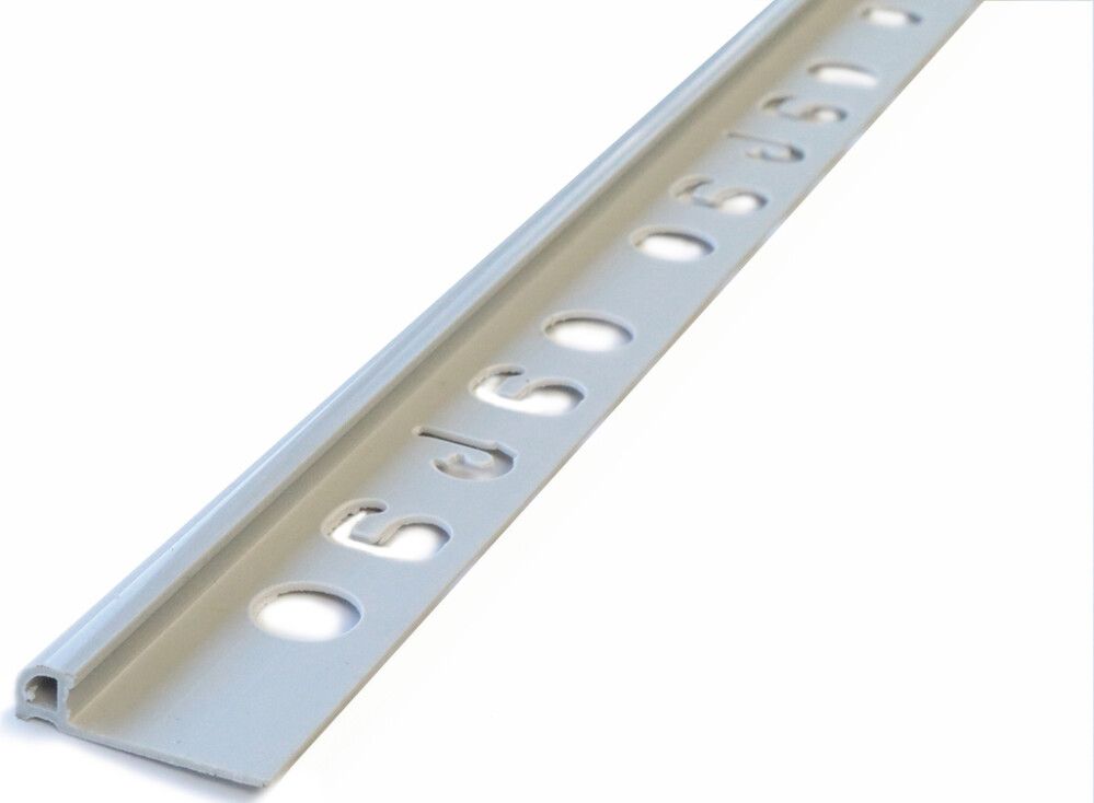 Laattalista Dione 250 cm pvc 6 mm harmaa