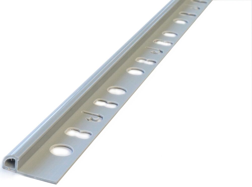 Laattalista Dione 250 cm pvc 8 mm harmaa