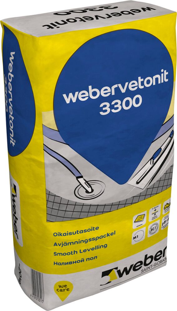 Oikaisutasoite Weber.Vetonit 3300 20 kg