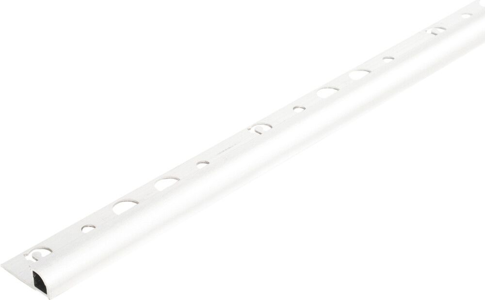 Laattalista Dione 250 cm alumiini 10 mm valkoinen