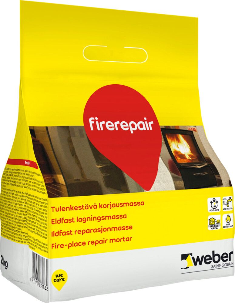 Tulenkestävä Korjausmassa Weber DIY Fire Repair 2 kg