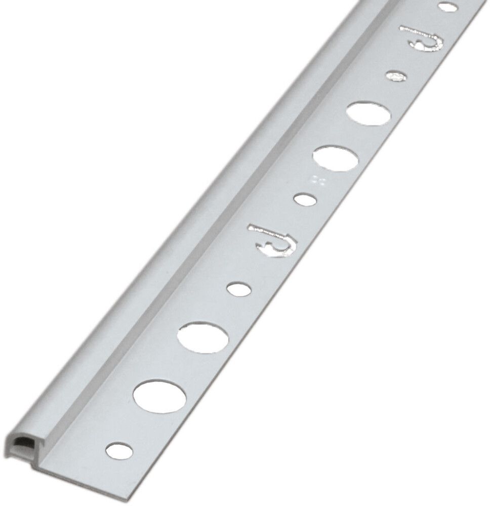 Laattalista Dione 250 cm alumiini 12 mm hopea-anodisoitu