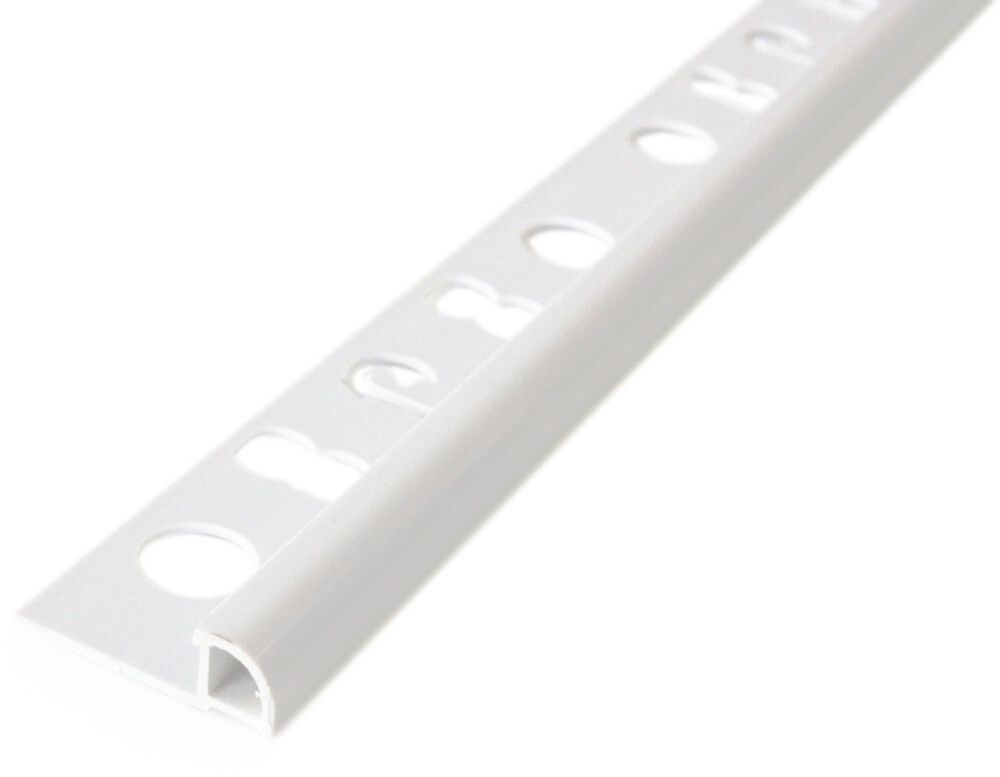 Laattalista Dione 250 cm pvc 8 mm valkoinen