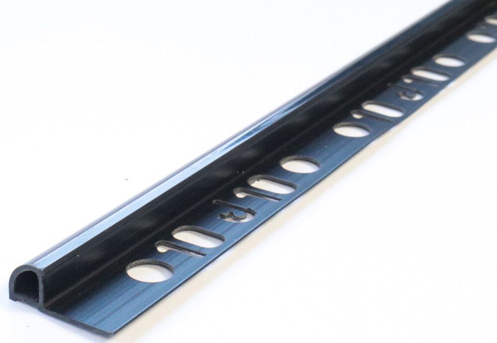 Laattalista Dione 250 cm pvc 10 mm musta