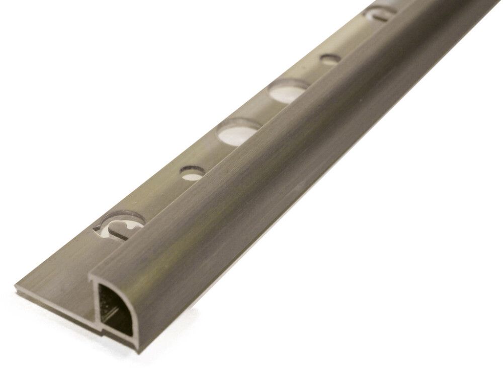 Laattalista Dione 250 cm alumiini 12 mm nordic graphite