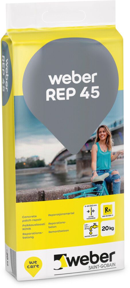 Korroosiopaikkauslaasti weber REP 45 KOVA 20 kg