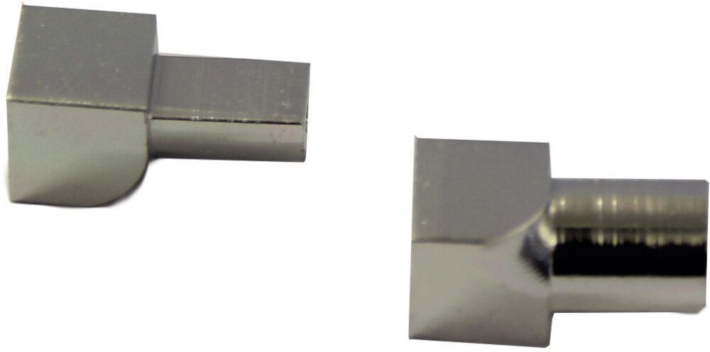 Laattalistan sisäkulma Dione 10 mm hopea 2 kpl