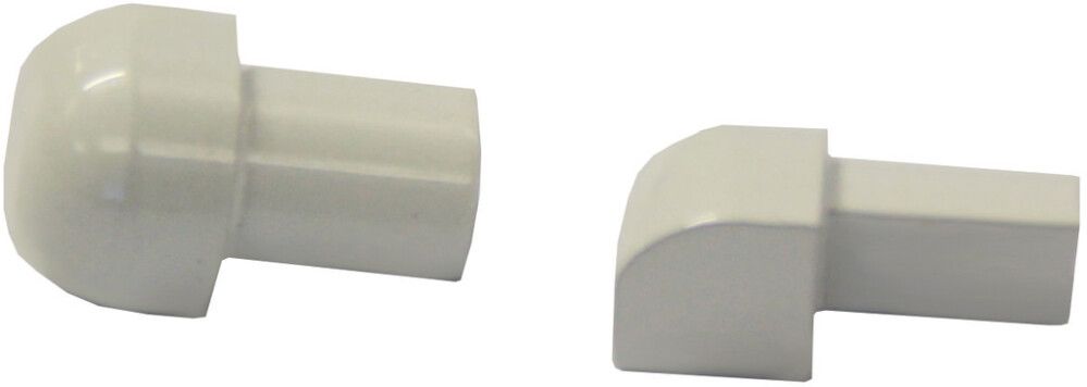 Laattalistan ulkokulma Dione 10 mm valkoinen 2 kpl