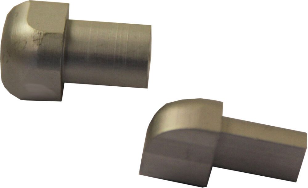 Laattalistan ulkokulma Dione 10 mm hopea-anodisoitu 2 kpl