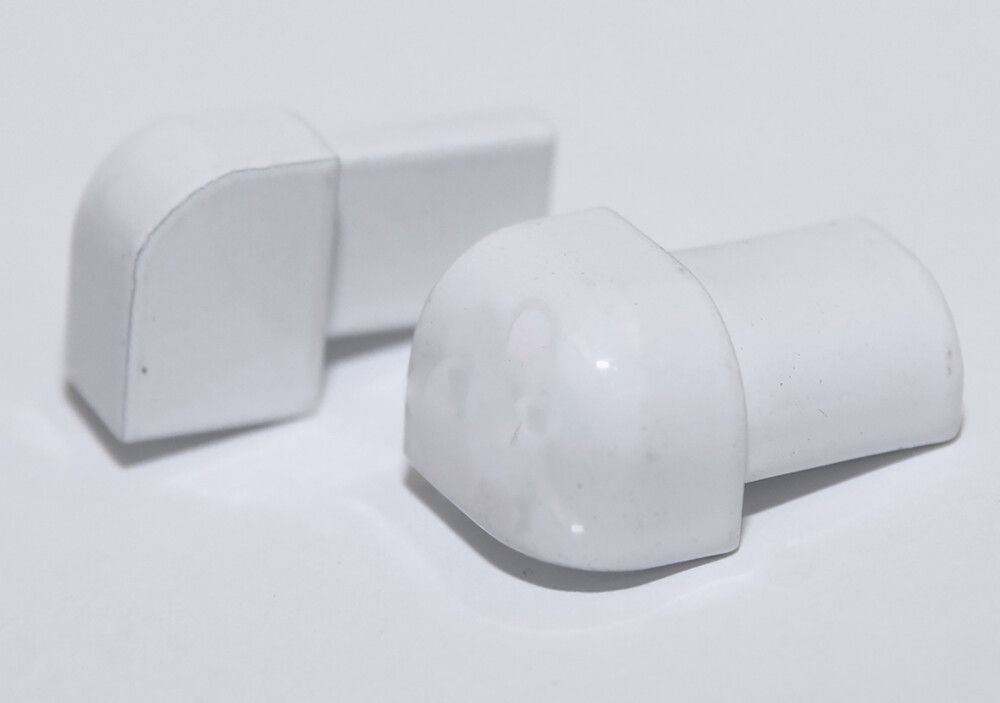 Laattalistan ulkokulma Dione 12 mm valkoinen 2 kpl