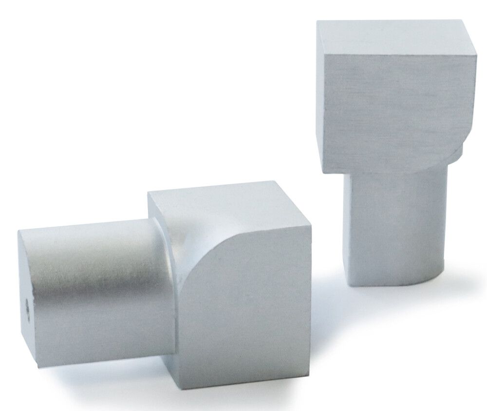 Laattalistan sisäkulma Dione 12 mm hopea-anodisoitu 2 kpl