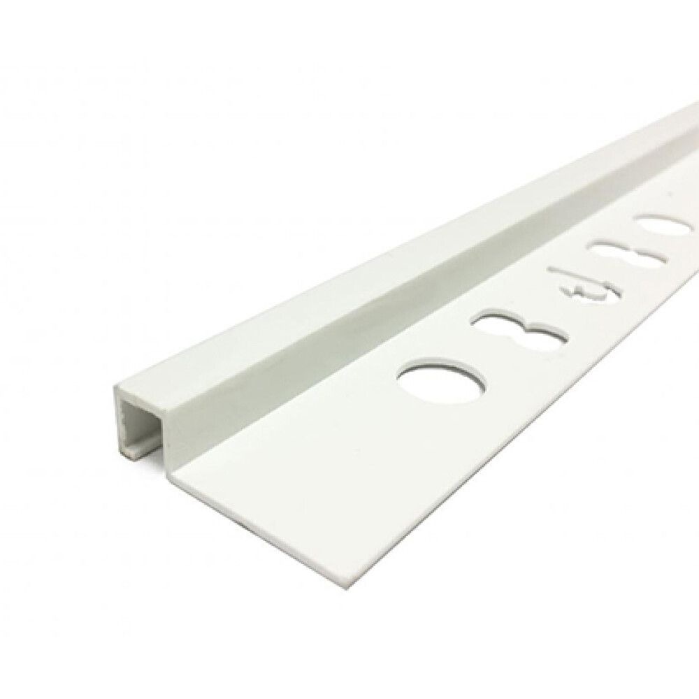 Neliölaattalista Dione 8 mm muovi 270 cm valkoinen