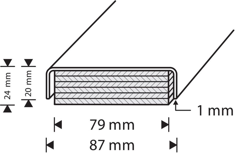 Kylpyhuoneen kynnys RST 20 x 87 x 990 mm