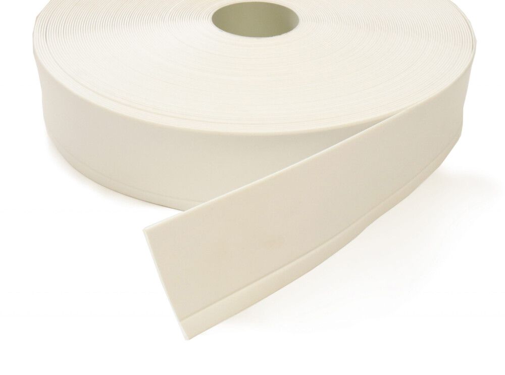 Jalkalista Dione PVC Valkoinen 60 x 11 mm (per metri)