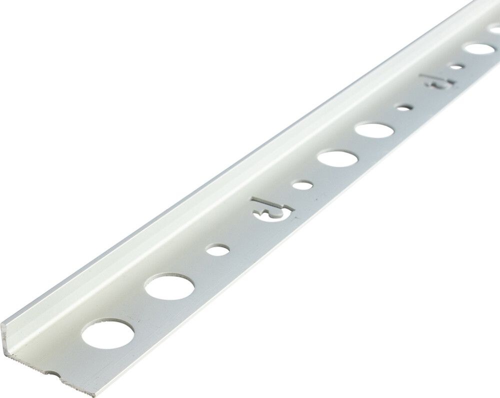 Laattapäätelista Dione Valkoinen 8 mm 2,5 M