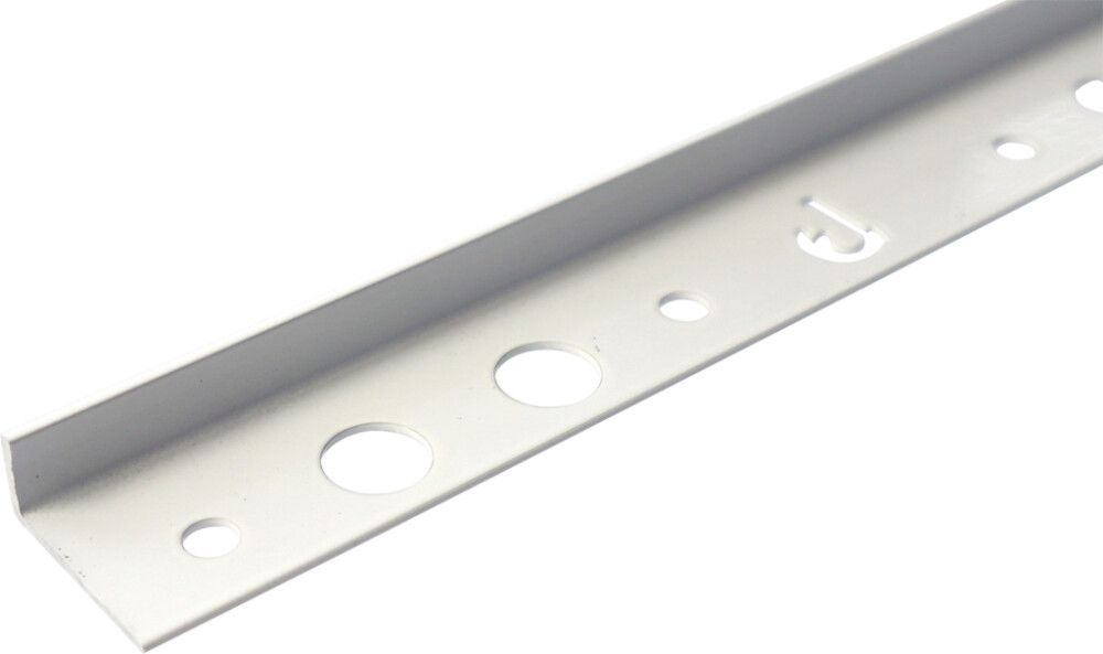 Laattapäätelista Dione Valkoinen 10 mm 2,5 M