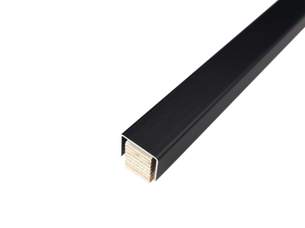 Alumiinikynnys Dione Carbon Black 25 x 24 x 1000 mm